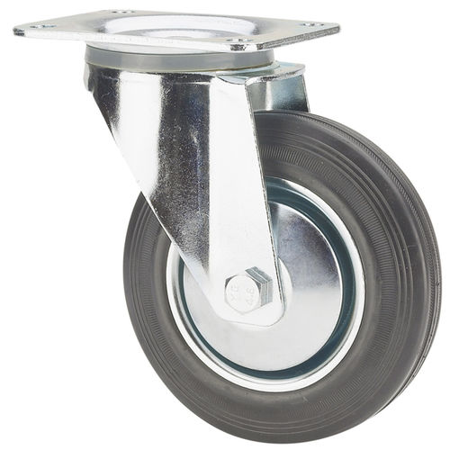 Ruedecilla giratoria - 120-120 series - Ruedas Alex - con platino giratorio / de caucho / de acero estampado