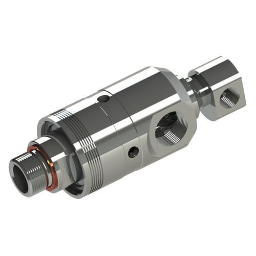 Racor giratorio para agua - 7201 - HAAG + ZEISSLER Maschinenelemente GmbH - alimentos / de 2 pasos / de acero inoxidable