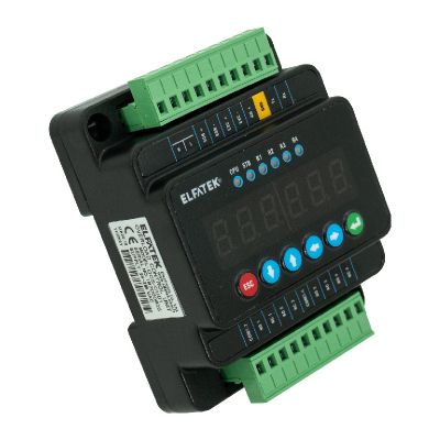 Indicador y controlador de carga - OCS-CU01 - Elfa Group - con pantalla LED / de 6 dígitos / en riel DIN