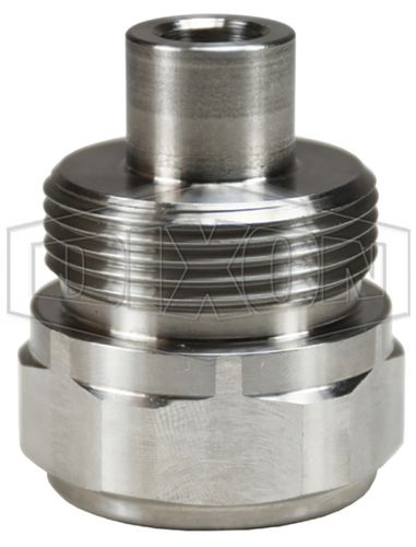 Tapón redondo - TD4F4-SS - TD - DIXON GROUP EUROPE - de cabeza hexagonal / roscado / de acero inoxidable