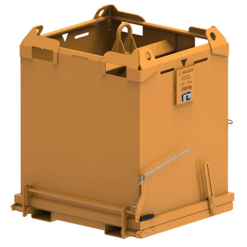 Contenedor de residuos de acero inoxidable - BFO - Secatol SAS - apilable / para carretilla elevadora