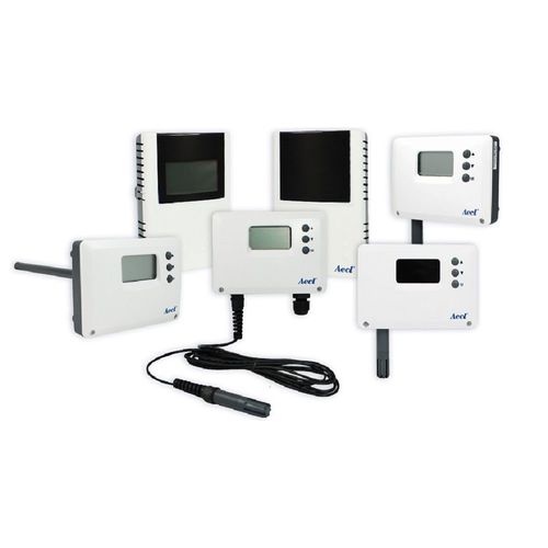 Sensor de temperatura y de humedad a punto de rocío - AHT-5 Series - Autotronic Enterprise Co., Ltd. (Aecl) - relativa / de pared / instalado en conducto