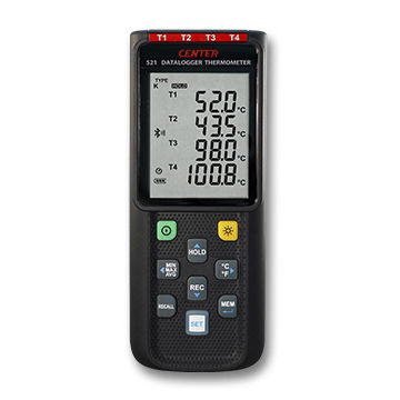Termómetro de termopar - 521 - CENTER TECHNOLOGY - con pantalla LCD / °C / °F