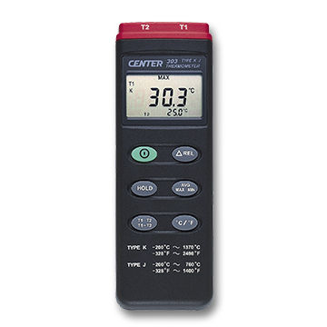 Termómetro de termopar - 303 - CENTER TECHNOLOGY - digital / °C / °F
