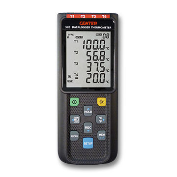 Termómetro de termopar - 520 - CENTER TECHNOLOGY - con pantalla LCD / °C / °F