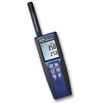 Termo-higrómetro digital - 318 - CENTER TECHNOLOGY - portátil / temperatura / humedad relativa