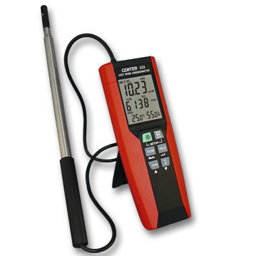Anemómetro de hilo caliente - 332 - CENTER TECHNOLOGY - USB