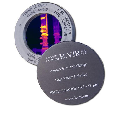 Ventanilla de observación para aplicaciones industriales - H.VIR&reg; series - Wintech Groupe - por termografía infrarroja / con brida