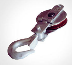 Polea de elevación de rueda libre - 0.5 - 5 t - Gunnebo Industrier AB - para cable / con gancho