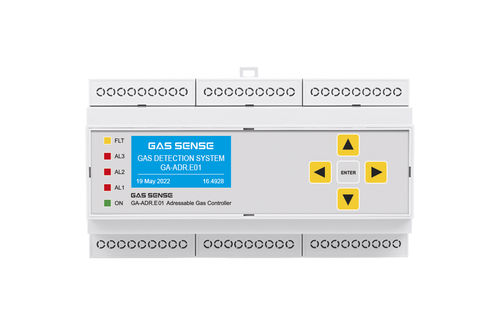 Central de detección de gas programable - GA-ADR.E1 - Gas Sense - visualizador LCD / direccionable / para fijación en riel DIN