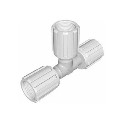 Racor hidráulico - Furon® FlareGrip® II  - Saint-Gobain Performance Plastics - Process System - de rosca / en T / de plástico