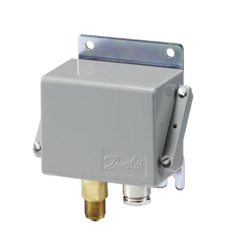 Presostato de membrana - KPS39 - Danfoss Industrial Automation - diferencial / SPDT / en riel DIN