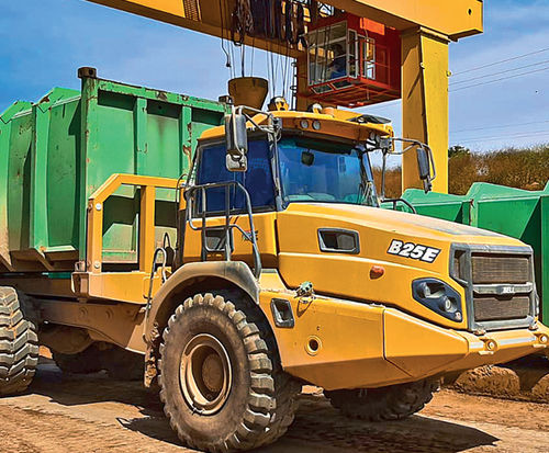 Dúmper articulado - B25E - Bell Equipment Co SA - diésel / para minas y canteras / para obra