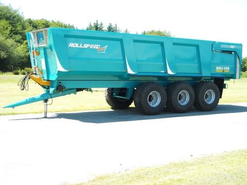 Remolque volquete - ROLLSPEED 8844 - REMORQUES ROLLAND - de 3 ejes / de acoplamiento / monocasco