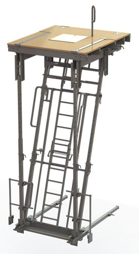 Podio de seguridad para hueco de ascensor - PCA - Sateco