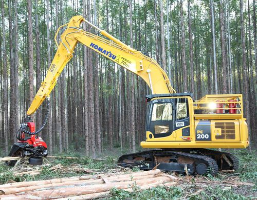 Cosechadora forestal con orugas - PC290LL-11 - KOMATSU Forest