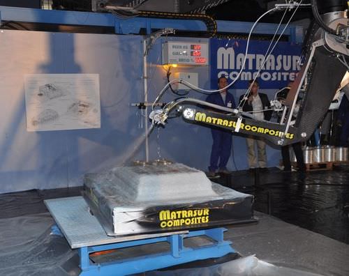 Robot articulado - Robomat - Matrasur Composites - 7 ejes / de proyección de resina y fibra de vidrio / de pulverización