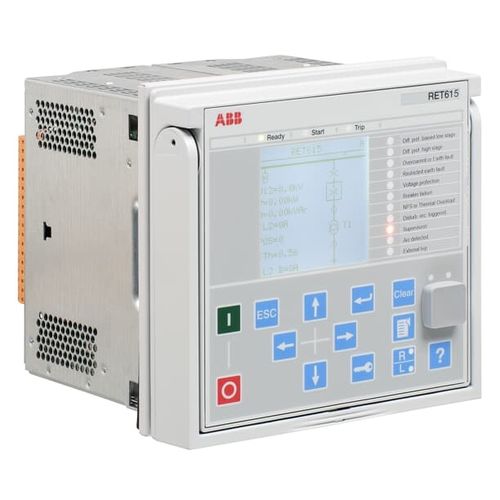 Relé de protección para transformador - RET615  - ABB Oy Distribution Automation - de fuga a tierra / de tensión / de potencia