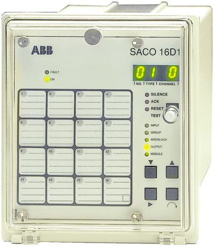 Anunciador de alarma para aplicaciones marinas - SACO 16D1 - ABB Oy Distribution Automation - 16 entradas digitales