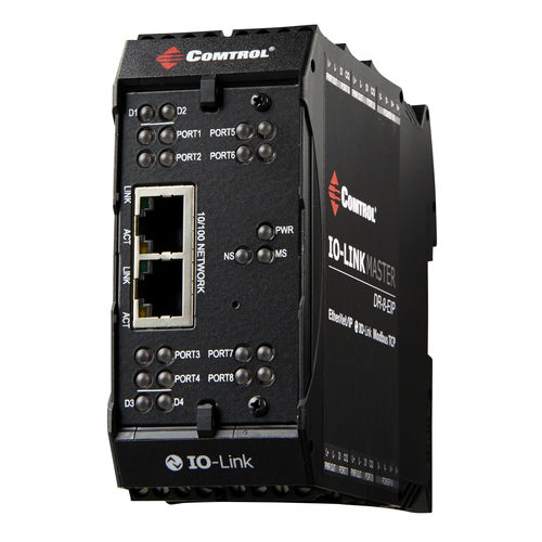 Pasarela de comunicación - IO-Link Master DR-8-EIP - Comtrol Corporation - industrial / de seguridad / Ethernet