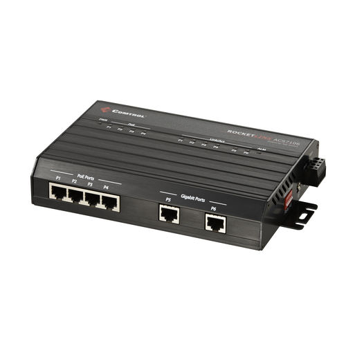 Conmutador Ethernet no administrable - RocketLinx® ES7105 - Comtrol Corporation - 4 puertos / Gigabit Ethernet / para montaje sobre riel DIN