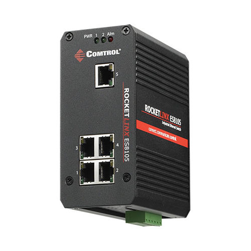 Conmutador Ethernet no administrable - RocketLinx ® ES8105-GigE - Comtrol Corporation - 5 puertos / Gigabit Ethernet / robusto