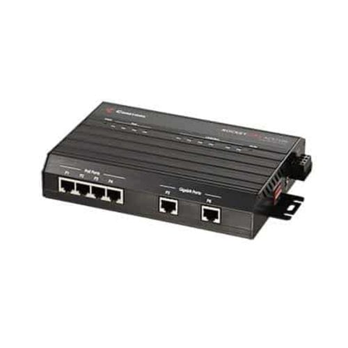 Conmutador Ethernet no administrable - RocketLinx® ACS7106 - Comtrol Corporation - 6 puertos / gigabit / en riel DIN