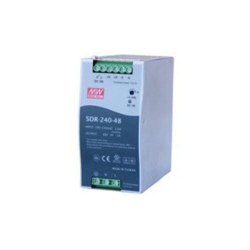 Alimentación eléctrica en riel DIN - MeanWell SDR-240-48 - Comtrol Corporation - AC/DC / ajustable / de alta potencia
