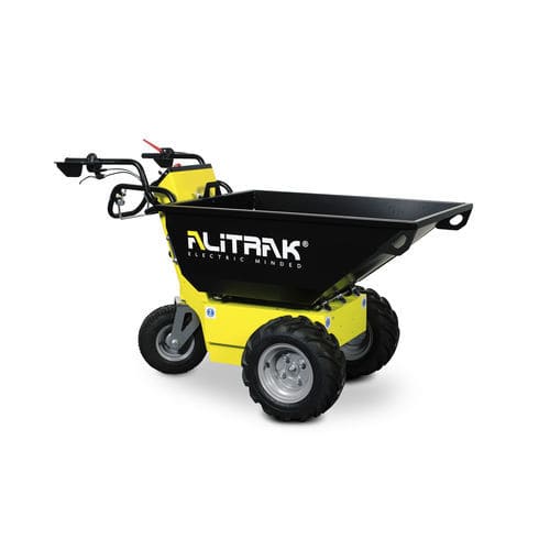 Mini-dúmper de ruedas - MT500 - ALITRAK S.r.l - eléctrico / de descarga frontal / con volquete de elevación