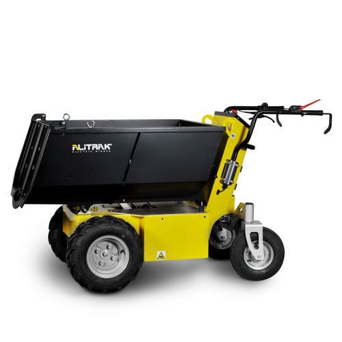 Mini-dúmper de ruedas - MT700P - ALITRAK S.r.l - eléctrico / de descarga frontal / con volquete de elevación