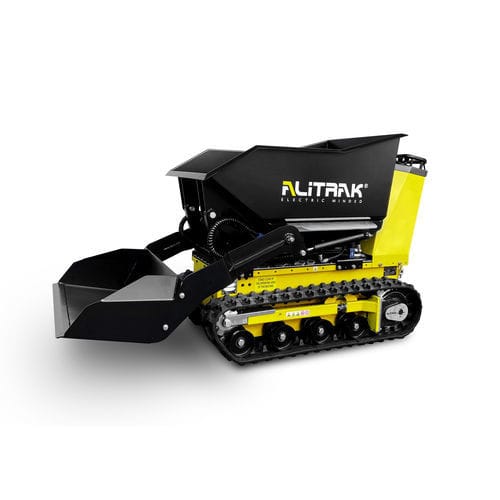 Dúmper con orugas - DCT300P - ALITRAK S.r.l - eléctrico / de descarga frontal / con volquete de elevación