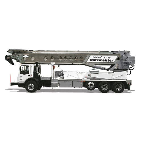 Transportador de banda - TB 110 - PUTZMEISTER - horizontal / anchas / telescópico