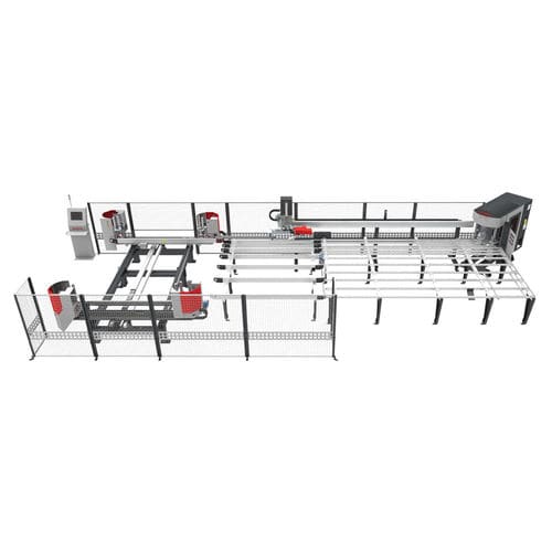 Línea de soldadura y limpieza controlada por PLC - TD 3020 - KABAN MAKINA SANAYI VE TIC. LTD. STI - CNC / de marcos / para perfiles PVC