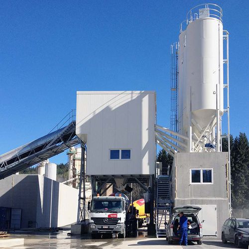 Planta de hormigón estacionaria - CBS 105–150 S/T B ELBA - Ammann - monoaxial