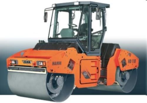 Compactador en tándem - 13 180 kg | HD 110 - HAMM AG - vibratorio / articulado
