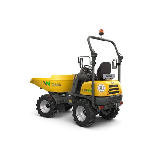 Dúmper con neumáticos - DW15e - Wacker Neuson SE - eléctrico / de chasis articulado / 4 ruedas motrices