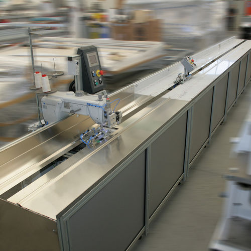Máquina de coser punto anudado - SM-100-CA - SolarEdge Automation Machines S.p.A. - de 2 agujas / de 1 aguja / fija