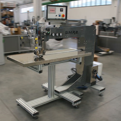 Máquina de soldar por ultrasonidos - SM-200-SA - SolarEdge Automation Machines S.p.A. - de aire caliente / semiautomática / independiente