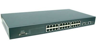 Convertidor de fibras ópticas - 24 x 10/100TX, 2 x 10/1000T + 2x1000SFP - eks Engel GmbH & Co. KG - Ethernet