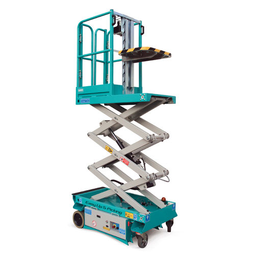 Plataforma elevadora de tijera autopropulsada - EASY UP 5 PICKING - IMER International SPA - eléctrica