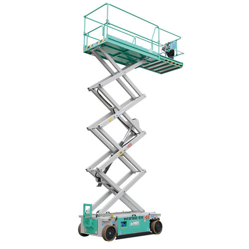Plataforma elevadora de tijera autopropulsada - IM 122 series - IMER International SPA - eléctrica / para uso en interiores y exteriores