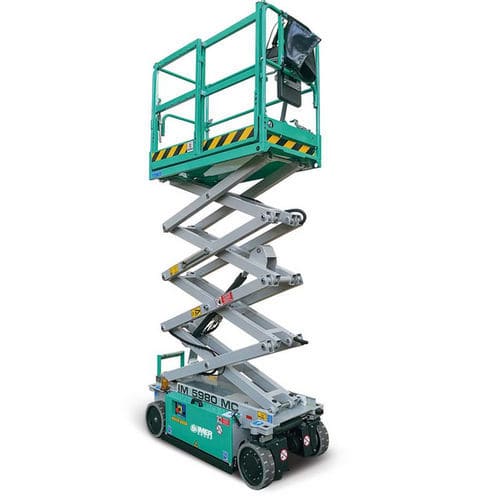 Plataforma elevadora de tijera autopropulsada - IM 80 MC series - IMER International SPA - eléctrica / para uso en interiores y exteriores