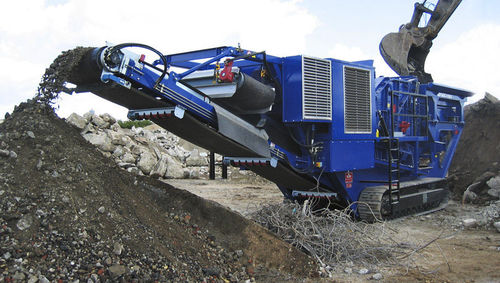 Machacadora de impacto - GIPOREC R 100 series - GIPO AG - móvil / con motor diésel / con orugas