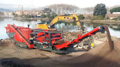 Planta de trituración de impacto - GIPOKOMBI RC 130 series - GIPO AG - móvil / con orugas