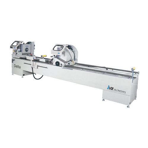 Sierra ingletadora doble - DELTA SWING MX - LGF MACCHINE SRL - tronzadora / para aluminio / semiautomática
