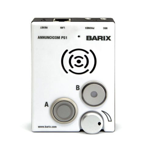 Sistema de interfono de audio - PS1 - Barix - de pared / IP / page / party line