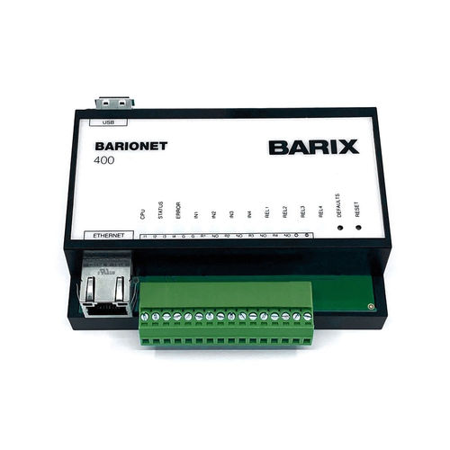 Módulo de E/S digital - BARIONET 400 - Barix - Ethernet / USB / 4 entradas digitales