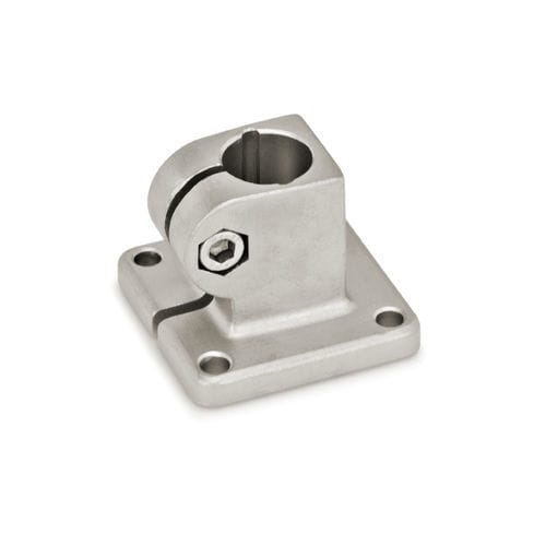 Conexión de tubo redondo - BK series - Inocon GmbH - de acero inoxidable / reglable