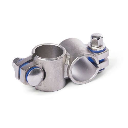 Conexión de tubo en cruz - KE series - Inocon GmbH - de acero inoxidable / reglable