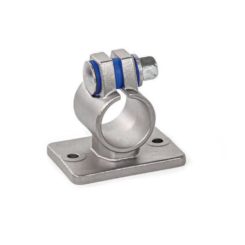 Conexión de tubo redondo - FEZ - Inocon GmbH - de acero inoxidable / reglable